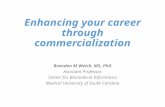 Enhancing your career through commercialization Brandon M Welch, MS, PhD Assistant Professor Center for Biomedical Informatics Medical University of South.