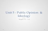 Unit 5 - Public Opinion & Ideology Targets 5.5 – 5.8.