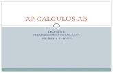 CHAPTER 1: PREREQUISITES FOR CALCULUS SECTION 1.1 - LINES AP CALCULUS AB.
