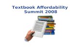 Textbook Affordability Summit 2008. Overview The Textbook Provisions in the Higher Education Opportunity Act (HEOA) of 2008.