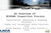 An Overview of MIOSHA Inspection Process Consultation, Education & Training Division Brenda Cani, Occupational Safety Consultant (23g) George Zagresky,