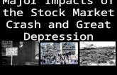Major Impacts of the Stock Market Crash and Great Depression.