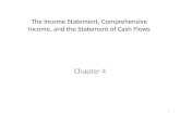 The Income Statement, Comprehensive Income, and the Statement of Cash Flows Chapter 4 1.