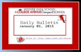 View online at:  Daily Bulletin January 05, 2015.