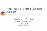 Ring Wall Ventilation System Readiness Review 11 December 2001 John Good Project Engineer.