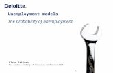 Klaas Stijnen New Zealand Society of Actuaries Conference 2010 Unemployment models The probability of unemployment © 2010 Deloitte Actuarial Services.