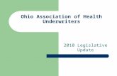 Ohio Association of Health Underwriters 2010 Legislative Update.