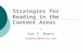 Strategies for Reading in the Content Areas by Sue Z. Beers suebeers@netins.net.