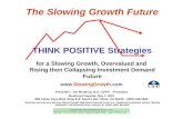 The Slowing Growth Future THINK POSITIVE Strategies for a Slowing Growth, Overvalued and Rising then Collapsing Investment Demand Future .