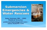 Submersion Emergencies & Water Rescues Amy Gutman MD ~ EMS Medical Director prehospitalmd@gmail.com