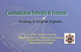 Analog & Digital Signals © Prof. Aiman Hanna Department of Computer Science Concordia University Montreal, Canada.