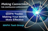MAPA Task Group MAPA Toolkit: Making Your MAPA More Effective.