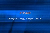 RTV 440 Storytelling, Chaps. 10-12. Note previous chapters Interviewing Talking with strangers Who should be interviewed? Gathering what? Length of interview.