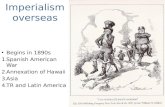 Imperialism overseas Begins in 1890s 1.Spanish American War 2.Annexation of Hawaii 3.Asia 4.TR and Latin America.