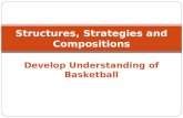 Structures, Strategies and Compositions Develop Understanding of Basketball.