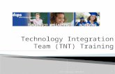 Technology Integration Team (TNT) Training 1DCPS Technology 2009-2010.