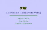 Microscale Rapid Prototyping Melissa Appel Eric Dávila Andrew Maclennan.