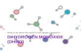 DIHYDROGEN MONOXIDE (DHMO) What to do about the world’s most deadly compound…
