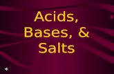 Acids, Bases, & Salts What is an ACID? pH less than 7.