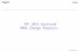 © 2012 IBM Corporation 3 rd Party Registration & Account Management 1 1 SMT 2015 Approved AMWG Change Requests.