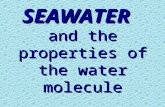 SEAWATER and the properties of the water molecule.