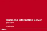 Business Information Server Ilona Dunman Consultant 25-JULY-2008.