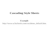 Cascading Style Sheets Example .