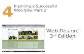 Web Design, 3 rd Edition 4 Planning a Successful Web Site: Part 2.