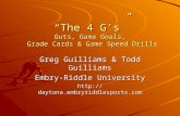 “The 4 G’s” Guts, Game Goals, Grade Cards & Game Speed Drills Greg Guilliams & Todd Guilliams Embry-Riddle University .