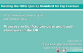 Meeting the NICE Quality Standard for Hip Fracture ICO Conference Centre, London 10th October 2012 Progress in hip fracture care: audit and standards in.