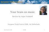 December 5th, 2008ETF081 Your brain on music Review by Arjen Verhoeff European Triode Festival 2008, the Netherlands.
