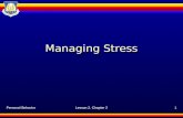 Personal BehaviorLesson 2, Chapter 21 Managing Stress.
