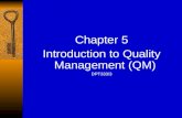 Chapter 5 Introduction to Quality Management (QM) DPT333/3.