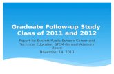 Graduate Follow-up Study Class of 2011 and 2012 Report for Everett Public Schools Career and Technical Education STEM General Advisory Board November 14,