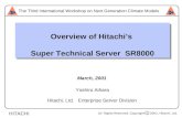 HITACHI All Rights Reserved, Copyright C 2001, Hitachi, Ltd. Overview of Hitachi’s Super Technical Server SR8000 Overview of Hitachi’s Super Technical.
