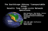The EarthScope USArray Transportable Array: Results from Large-scale Network Operations Bob Woodward, Bob Busby, Katrin Hafner, and David Simpson Incorporated.