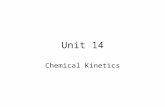 Unit 14 Chemical Kinetics. In chemical kinetics, we study the rate at which a process occurs. The rates of reactions span an enormous range, from those.