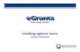 Learning series creating agency users virtual classroom.