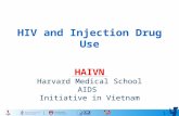 1 HIV and Injection Drug Use HAIVN Harvard Medical School AIDS Initiative in Vietnam.