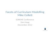 Facets of Curriculum Modelling Mike Collett EDRENE Conference Den Haag December 2012.