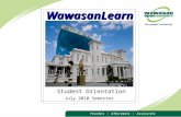 WawasanLearn Student Orientation July 2010 Semester.