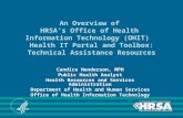 An Overview of HRSA’s Office of Health Information Technology (OHIT) Health IT Portal and Toolbox: Technical Assistance Resources Candice Henderson, MPH.