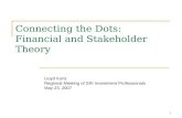 1 Connecting the Dots: Financial and Stakeholder Theory Lloyd Kurtz Regional Meeting of SRI Investment Professionals May 23, 2007.