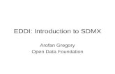 EDDI: Introduction to SDMX Arofan Gregory Open Data Foundation.