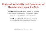 Regional Variability and Frequency of Thundersnow over the U.S. Kyle Meier, Lance Bosart, and Dan Keyser Department of Atmospheric and Environmental Sciences.