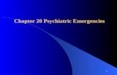 Chapter 20 Psychiatric Emergencies 1. Introduction EMTs often deal with patients undergoing _______________________ or behavioral crisis. Crisis might.