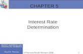 1 CHAPTER 5 Interest Rate Determination ©Thomson/South-Western 2006.