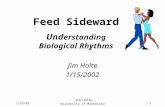 Jim Holte University of Minnesota11/15/02 Feed Sideward Und erstanding Biological Rhythms Jim Holte 1/15/2002.