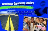 Archived Information. What is Washington Opportunity Scholars?