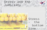 1 Stress and the Judiciary Stress - the bottom line.